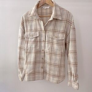 Plaid Button-Up Shirt